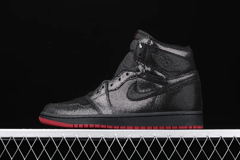 All categories Air Jordan Jordan series basketball shoes Air Jordan 1 High Air Jordan 1 Retro High OG WMNS "SP Gina" AJ1 Joe 1 Black Pearl Joint Black and Red CD7071-001